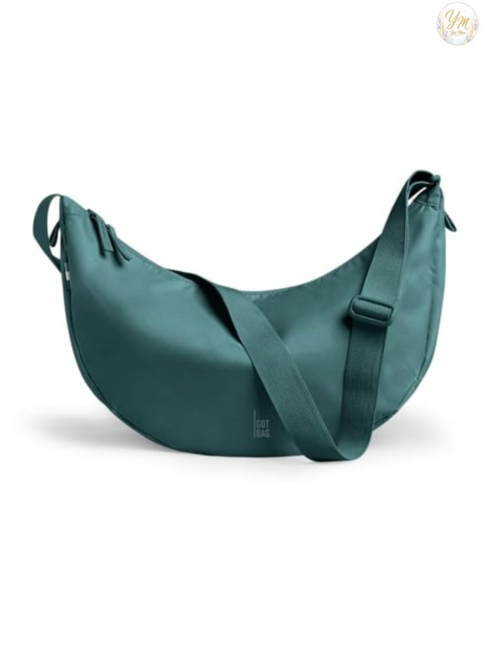 Water-Resistant Crescent Crossbody Bag with Adjustable Strap